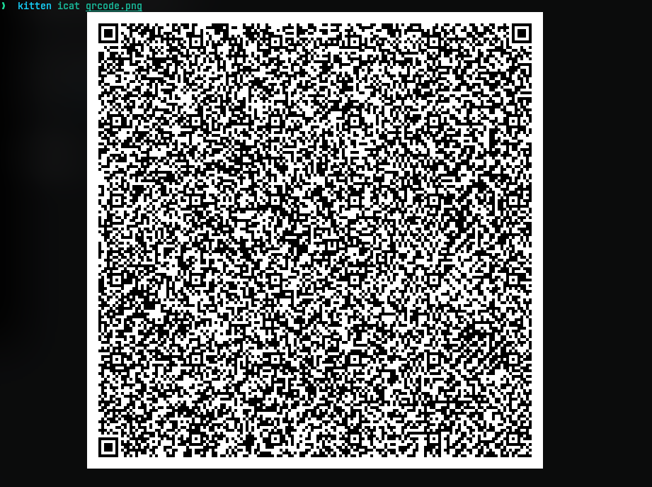 Output of qrcode.png file